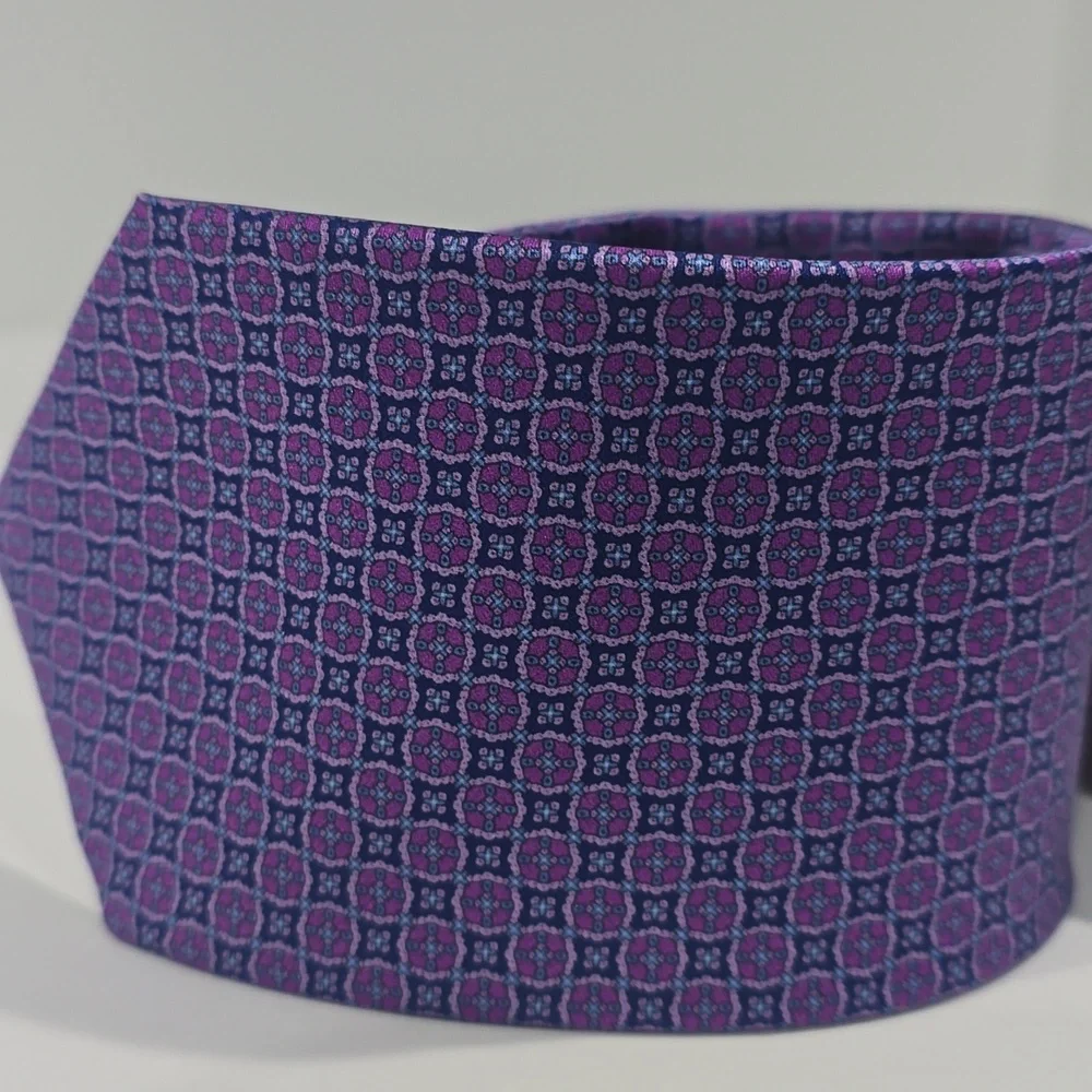NWT ✅ Stefano Ricci Luxury Handmade Silk Tie Purple / Blue ~ CXRS-57501